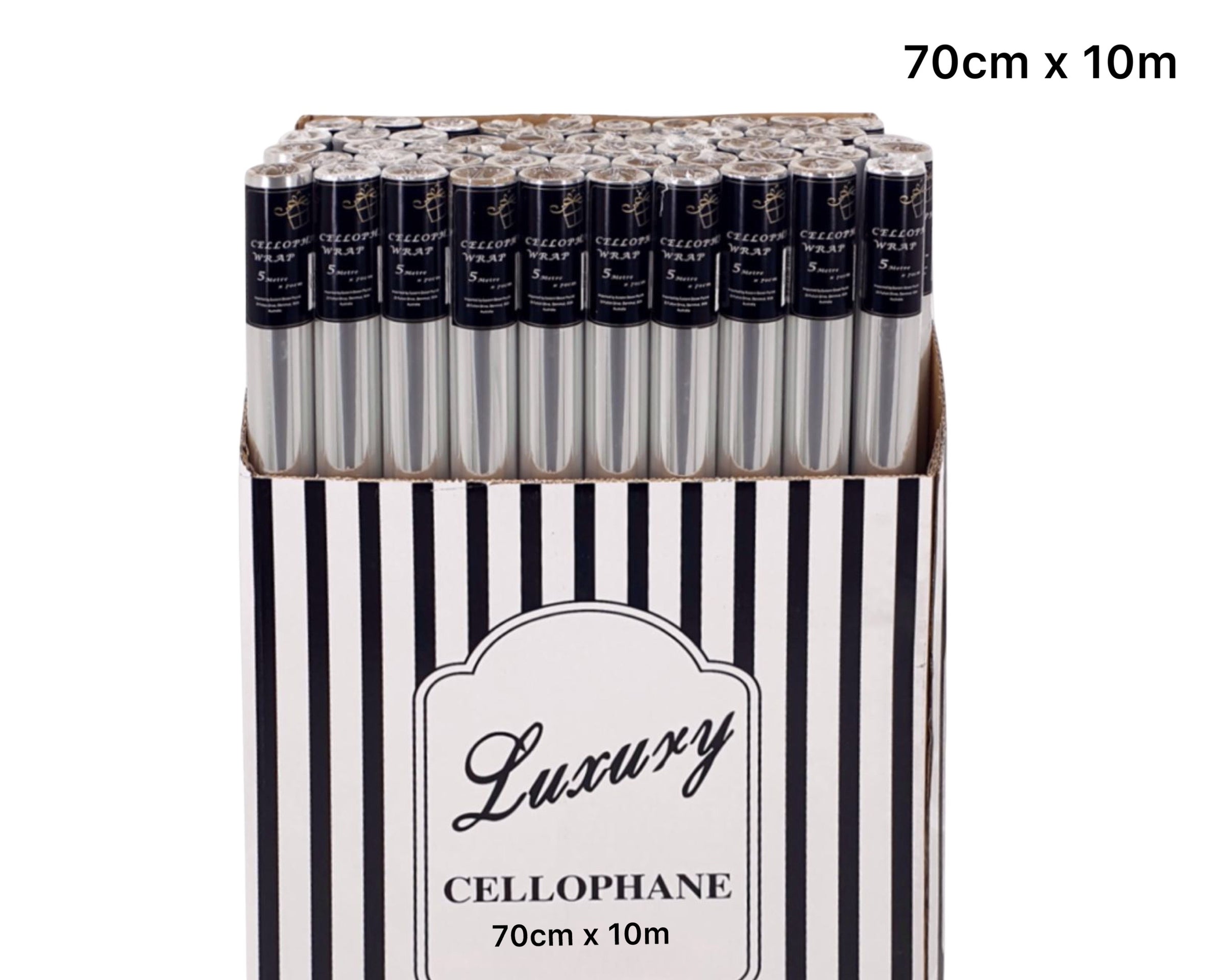 bulk 50 Cellophane 70cmx10m on 38mm Core V637-WRP32459