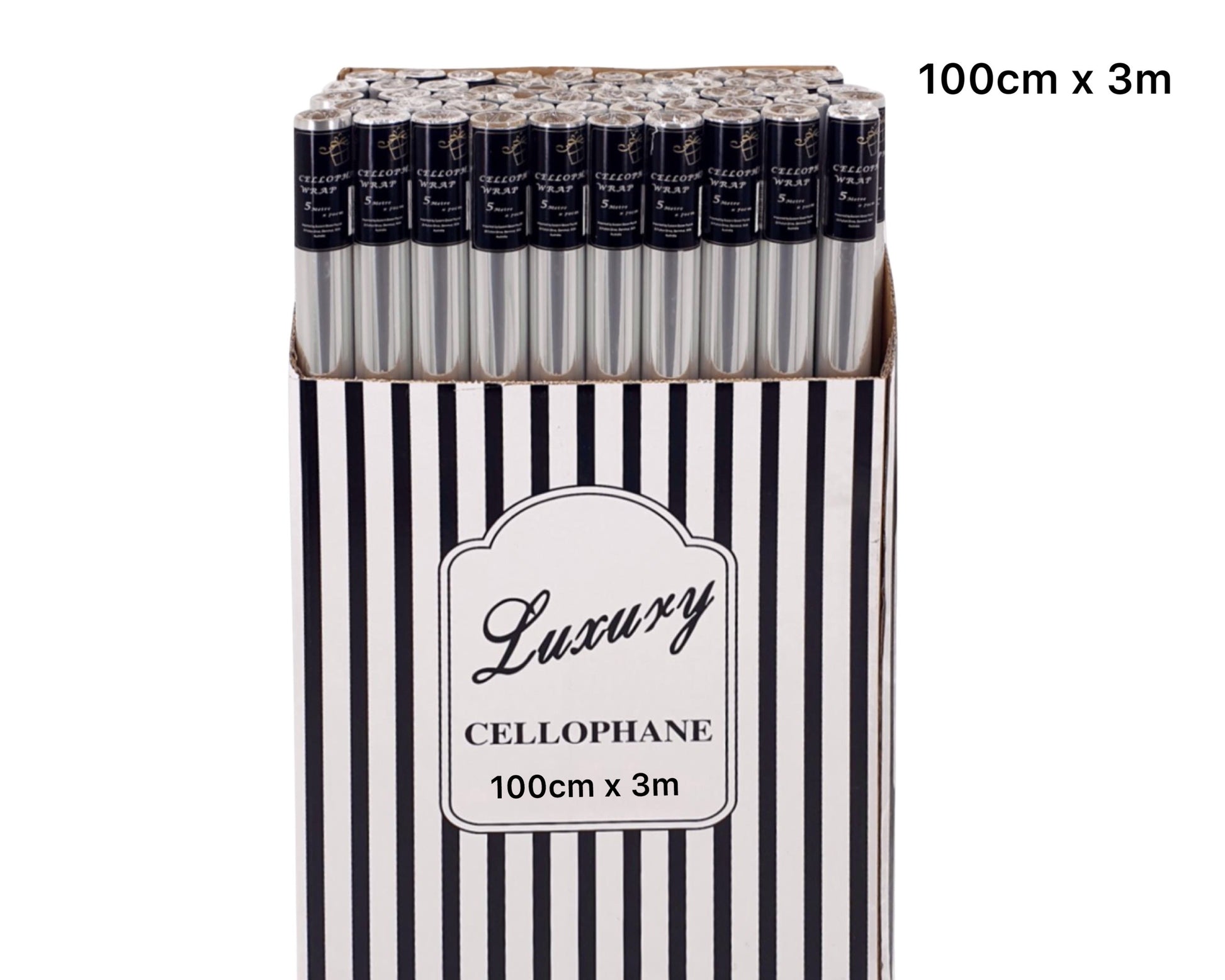 bulk 50 Cellophane 100cmx3m on 38mm Core V637-WRP34145