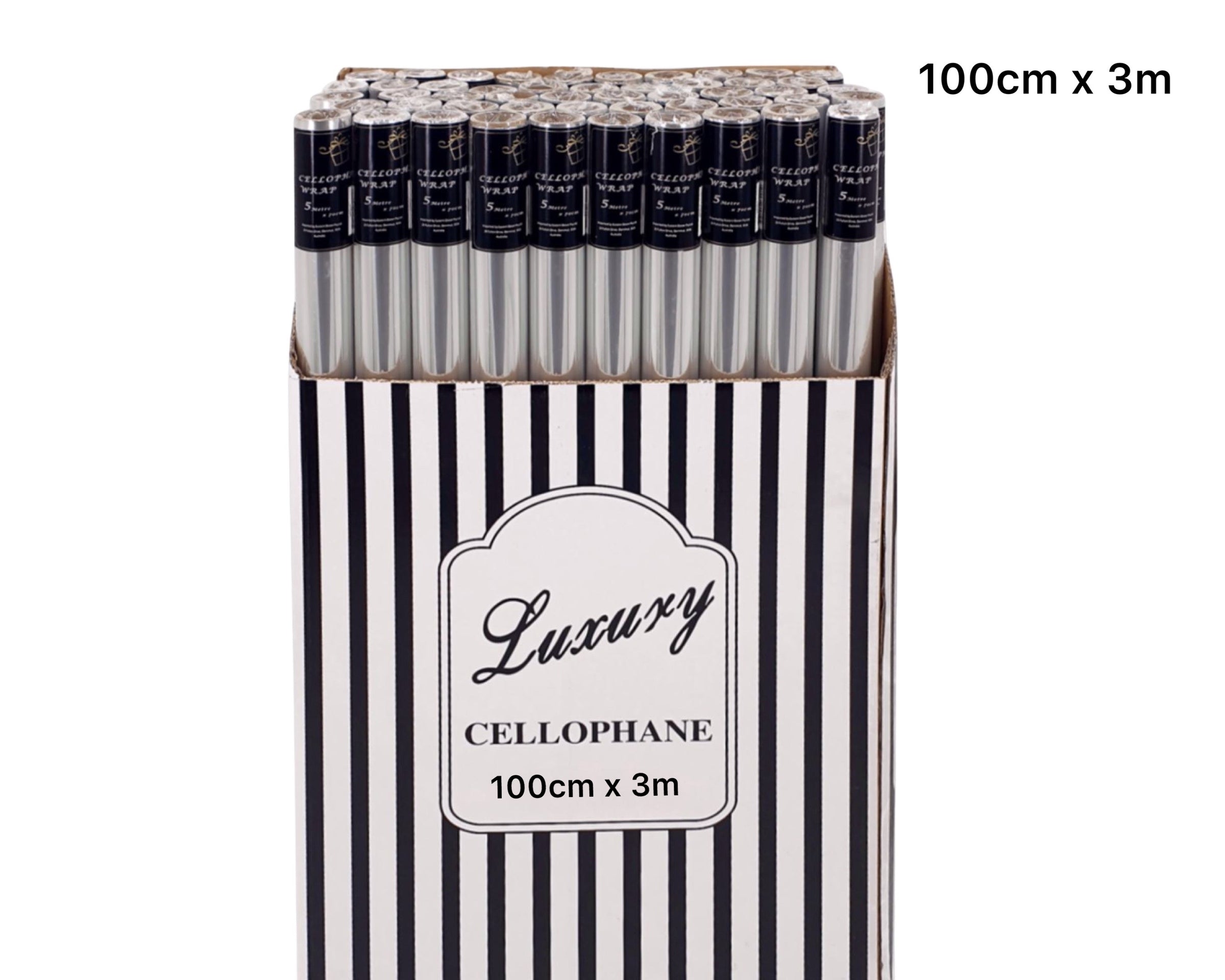 bulk 50 Cellophane 100cmx3m on 38mm Core V637-WRP34145