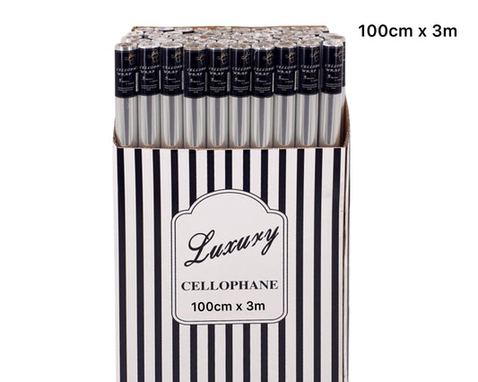 bulk 50 Cellophane 100cmx3m on 38mm Core V637-WRP34145