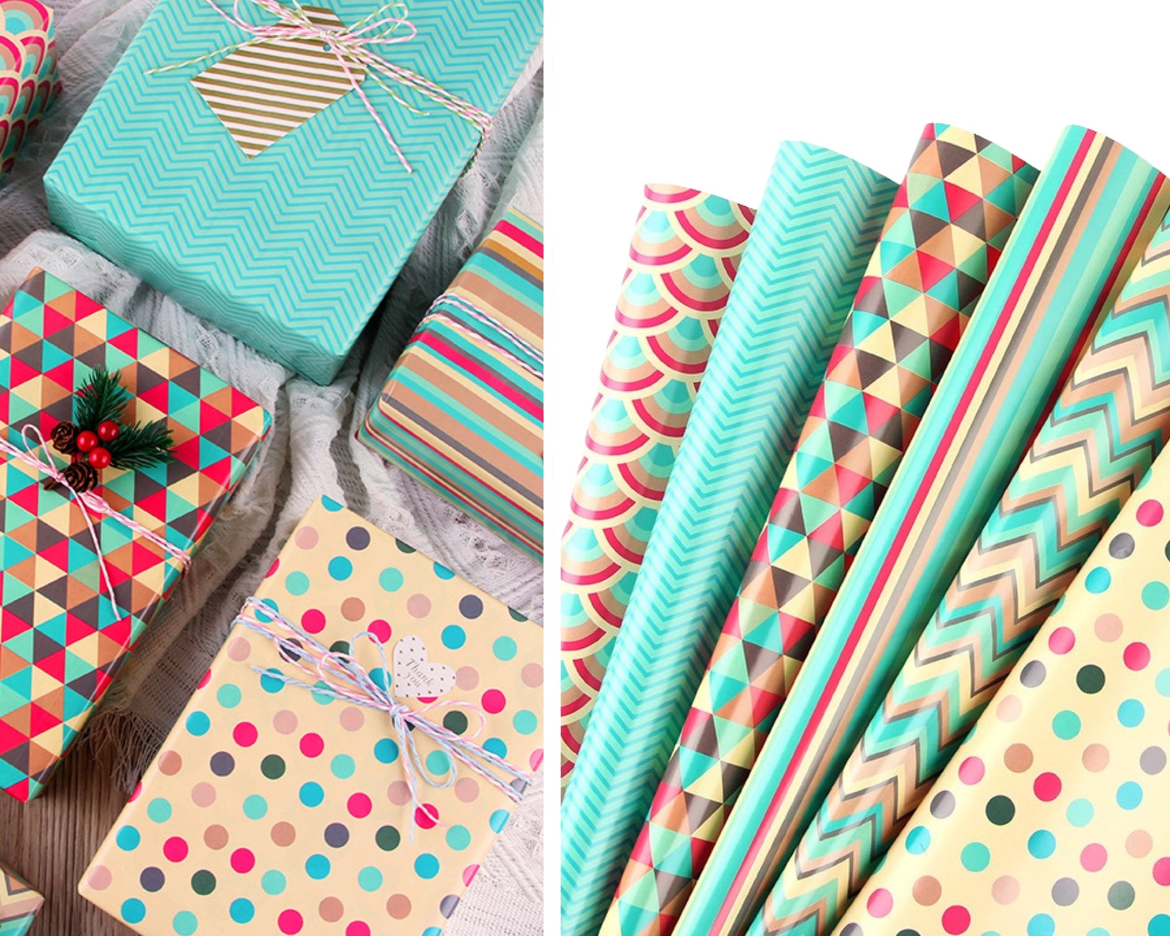 bulk 50 Blue For You Gift Wrap 70Cmx3M 38Mm Core V637-WRP35085