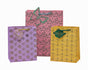 bulk 24 Medium Foiled Luxury Garden Gift Bag 3 Assort 23cm V637-WRP37180
