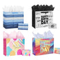 bulk 24 Medium Happy Birthday Celebration Gift Bag 4 Asst 18x23cm V637-WRP38799