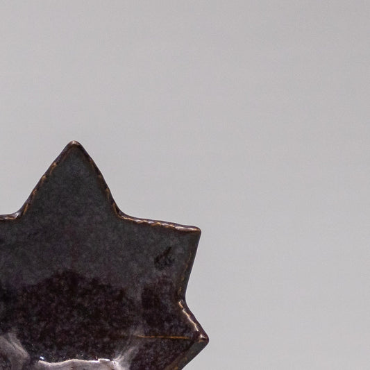 Sauce Dish Maple Leaf 6cm Rasin V637-Y2505-62