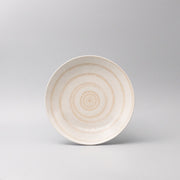 Bowl Open Shallow 23cm Ivory Spiral Glaze V637-Y2524