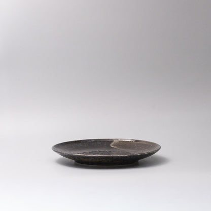 Plate 25cm Bronze Brushstroke Glaze V637-Y2528