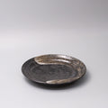 Plate Flat Based 25cm Bronze Brushstroke Glaze V637-Y2540