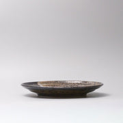 Plate Flat Based 25cm Bronze Brushstroke Glaze V637-Y2540