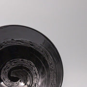 Serving Bowl 28cm Black Swirl Glaze V637-Y2548