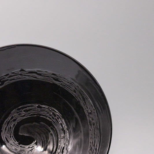Serving Bowl 28cm Black Swirl Glaze V637-Y2548