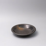 Shallow Bowl 23cm Mottled Black with Brushstroke V637-Y2553