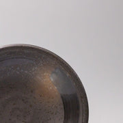 Shallow Bowl 23cm Mottled Black with Brushstroke V637-Y2553