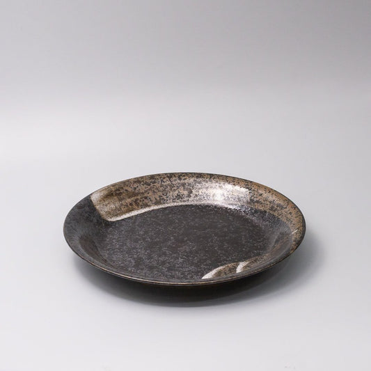 Plate 28cm Bronze Brushstroke Glaze V637-Y2562