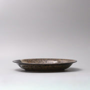 Plate 28cm Bronze Brushstroke Glaze V637-Y2562