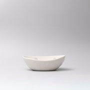 Bowl Oval 20cm White with Grey Dots Design V637-Y2582