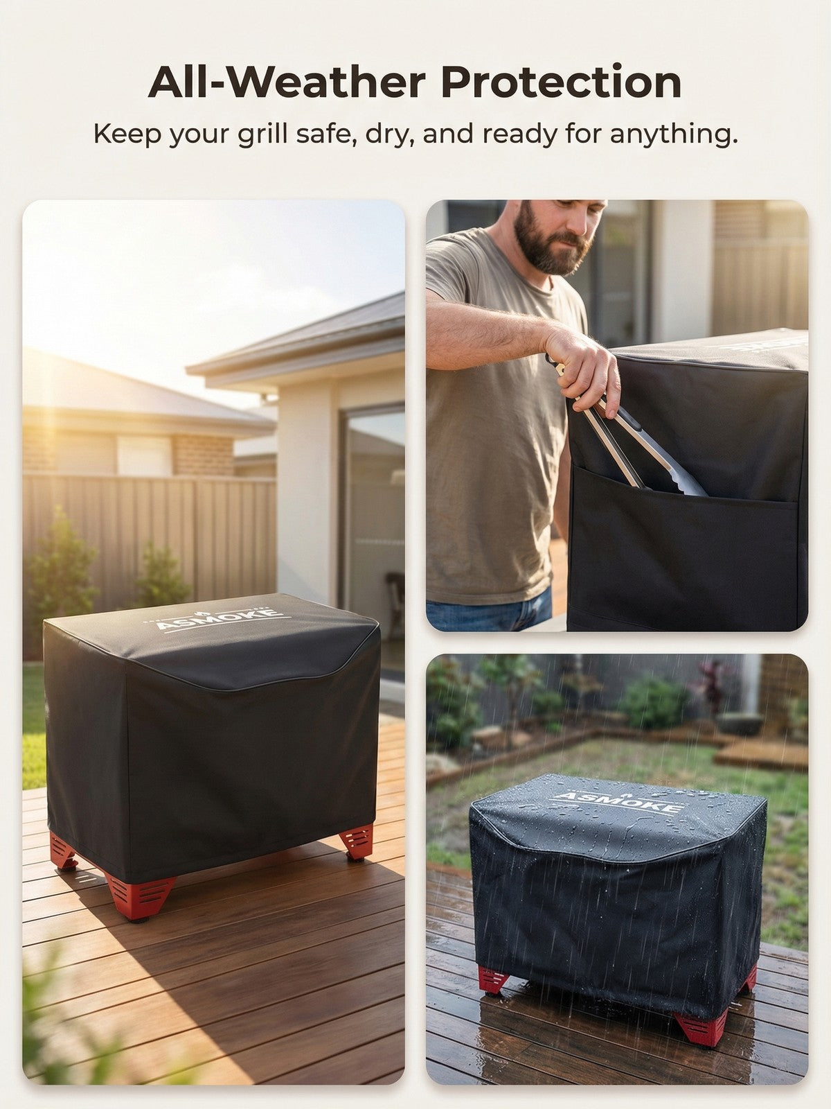 AS350 GRILL COVER V642-ASMOKE-AS350-GRILL-COVER