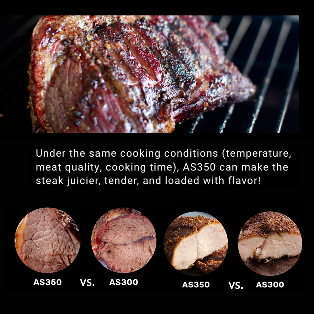 Asmoke AS350 Portable Wood Pellet Grill - Cyder Black V642-ASMOKE-AS350-PORTABLE-WOOD-PELLET-GRILL-CYDER-BLACK