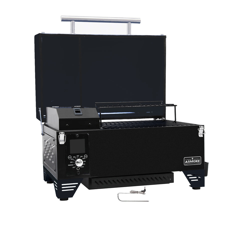 Asmoke AS350 Portable Wood Pellet Grill - Cyder Black V642-ASMOKE-AS350-PORTABLE-WOOD-PELLET-GRILL-CYDER-BLACK