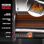 Asmoke AS500N-2 WOOD PELLET GRILL SILVER V642-ASMOKE-AS500N-2-WOOD-PELLET-GRILL-SILVER