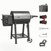 Asmoke AS500N-2 WOOD PELLET GRILL SILVER V642-ASMOKE-AS500N-2-WOOD-PELLET-GRILL-SILVER
