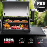 Asmoke AS660N-2 WOOD PELLET GRILL SILVER V642-ASMOKE-AS660N-2-WOOD-PELLET-GRILL-SILVER