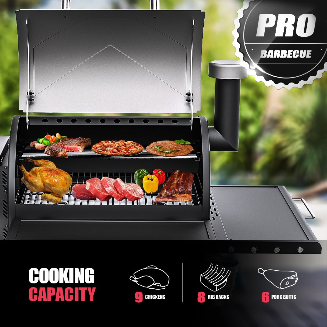 Asmoke AS660N-2 WOOD PELLET GRILL SILVER V642-ASMOKE-AS660N-2-WOOD-PELLET-GRILL-SILVER