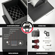 Asmoke AS660N-2 WOOD PELLET GRILL SILVER V642-ASMOKE-AS660N-2-WOOD-PELLET-GRILL-SILVER