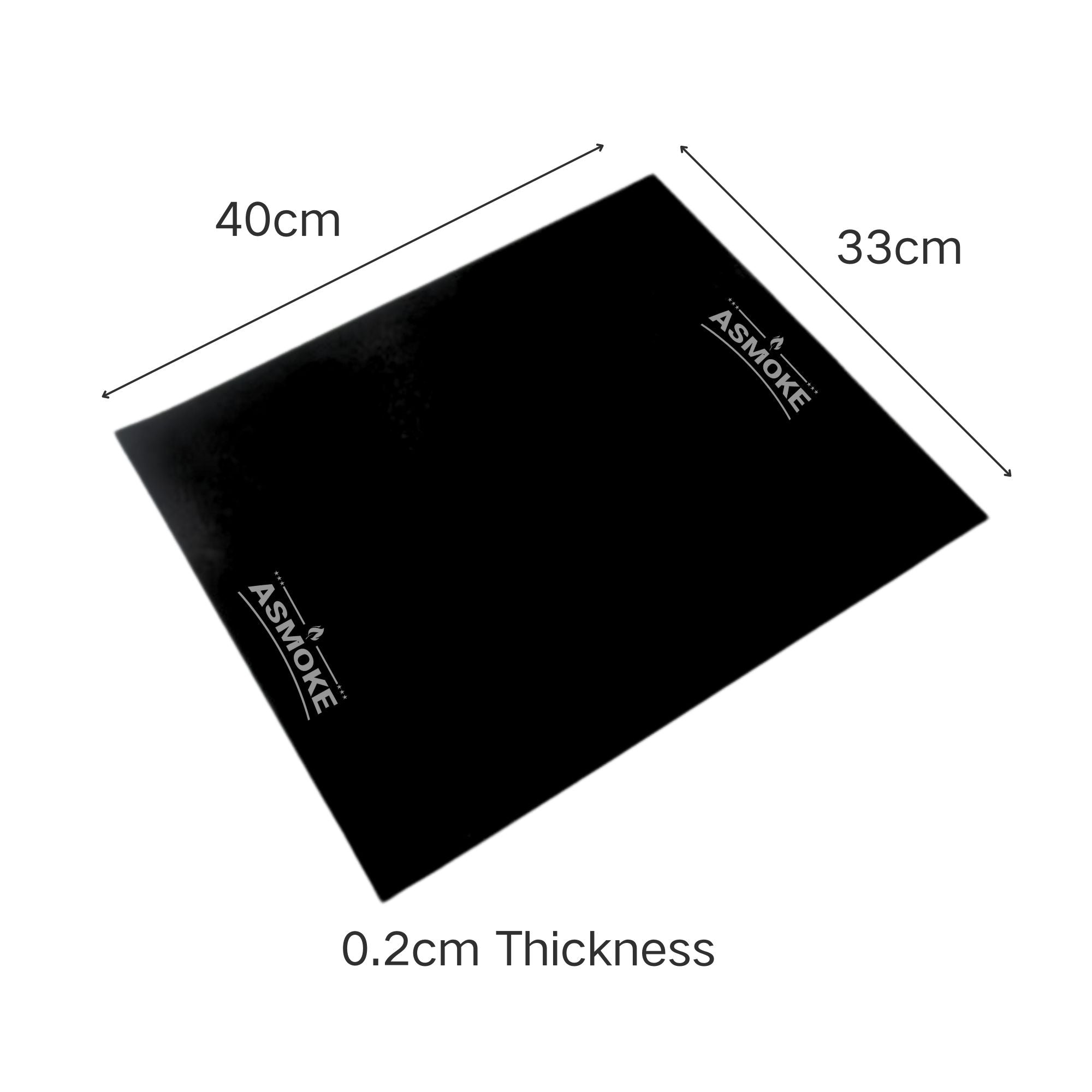 ASMOKE Premium Copper & Black BBQ Grill Mats (2-Pack) - Non-Stick PTFE Coating, Cooking Mats| Reusable and V642-ASMOKE-PREMIUM-COPPER-BLACK-GRILL-MAT