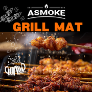 ASMOKE Premium Copper & Black BBQ Grill Mats (2-Pack) - Non-Stick PTFE Coating, Cooking Mats| Reusable and V642-ASMOKE-PREMIUM-COPPER-BLACK-GRILL-MAT