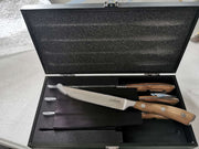ASMOKE STEAK KNIFE SET OF 4,PAKKAWOOD HANDLE V642-ASMOKE-STEAK-KNIFE-SET-OF-4-PAKKAWOOD-HANDLE