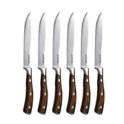 ASMOKE STEAK KNIFE SET OF 4,PAKKAWOOD HANDLE V642-ASMOKE-STEAK-KNIFE-SET-OF-4-PAKKAWOOD-HANDLE
