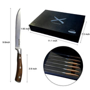 ASMOKE STEAK KNIFE SET OF 4,PAKKAWOOD HANDLE V642-ASMOKE-STEAK-KNIFE-SET-OF-4-PAKKAWOOD-HANDLE