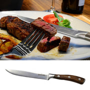 ASMOKE STEAK KNIFE SET OF 4,PAKKAWOOD HANDLE V642-ASMOKE-STEAK-KNIFE-SET-OF-4-PAKKAWOOD-HANDLE
