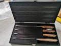 ASMOKE STEAK KNIFE SET OF 4,PAKKAWOOD HANDLE V642-ASMOKE-STEAK-KNIFE-SET-OF-4-PAKKAWOOD-HANDLE