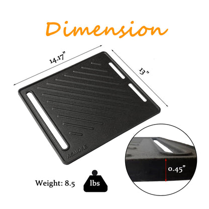 ASMOKE Pre-Seasoned Matte Enamel Cast Iron Reversible Grill/Griddle V642-XFAS-AS300-350-BBQ-PLT
