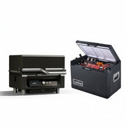 ASMOKE Essential Portable Wood Pellet Grill & Smart Smoker with 47L Premium Mini Fridge Bundle V642-XFAS-BNDL-ESS-GRL-FDG47