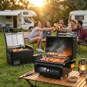 ASMOKE Essential Portable Wood Pellet Grill & Smart Smoker with 47L Premium Mini Fridge Bundle V642-XFAS-BNDL-ESS-GRL-FDG47