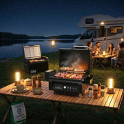 ASMOKE Essential Portable Wood Pellet Grill & 47L Mini Fridge Bundle + 5lb Apple Wood Pellets V642-XFAS-BNDL-ESS-GRL-FDG47-AP5