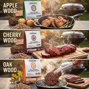 ASMOKE Essential Portable Smart Pellet Grill & Smoker + Assorted Flavors 20LBs (9kg) Premium Wood Pellets V642-XFAS-BNDL-ESS-GRL-WOPEL20LB