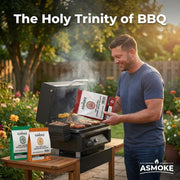 ASMOKE Essential Portable Smart Pellet Grill & Smoker + Assorted Flavors 20LBs (9kg) Premium Wood Pellets V642-XFAS-BNDL-ESS-GRL-WOPEL20LB