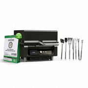 ASMOKE Essential Portable Smart Wood Pellet Grill Smoker & 6pc BBQ Tool Set + 20lb Applewood Pellets Bundle V642-XFAS-ESS-GRL-TLK6-AP20LB