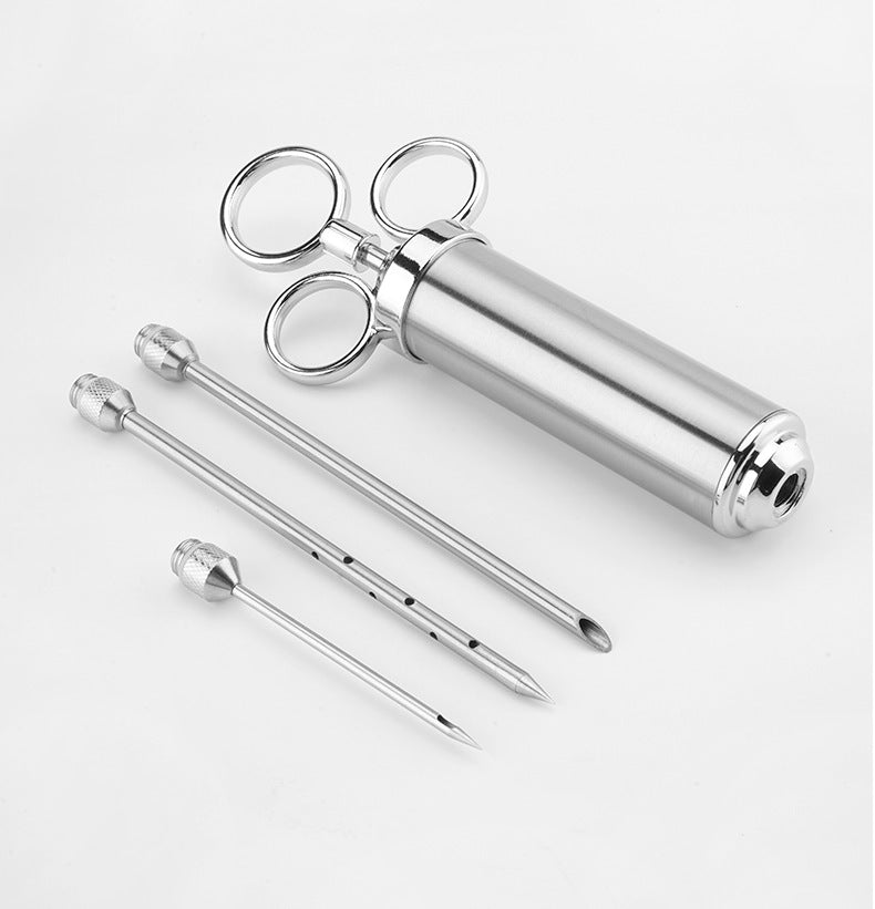 ASMOKE Stainless Steel Meat Injector Syringe Kit V642-XFAS-MEAT-INJECTOR