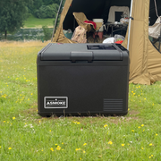ASMOKE Premium Mini Fridge | 37L Compact Refrigerator with Roll-Bond Evaporator & Internal Light for Camping, V642-XFAS-MINI-FDG-37L