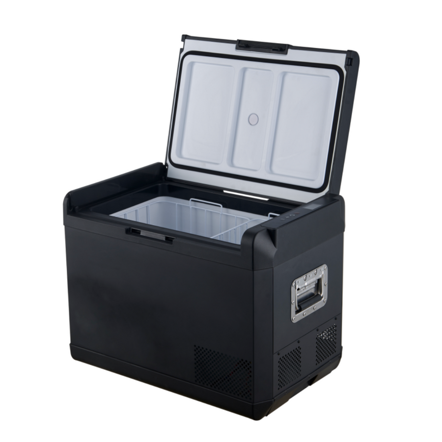 ASMOKE Premium Mini Fridge | 47L Compact Refrigerator with Roll-Bond Evaporator & Internal Light for Camping, V642-XFAS-MINI-FDG-47L