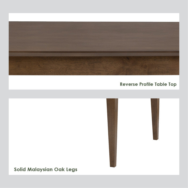 Allergo Dining Table 150cm Timber Dining Table - Cocoa V656-145077
