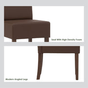 Mesi Dining Chair x2 - Natural Colour Legs Blue Colour Challis Fabric Upholstery V656-241342