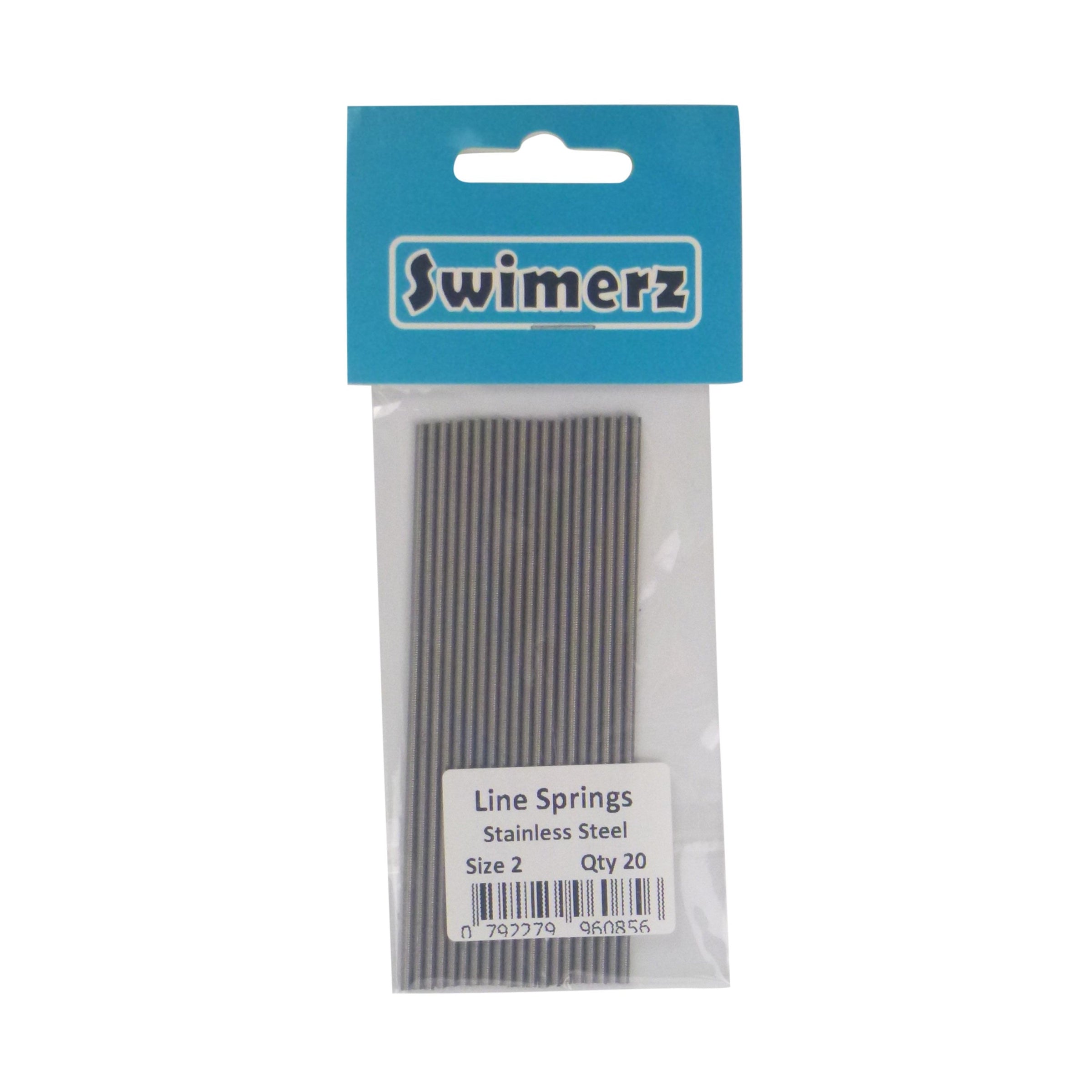 Swimerz Stainless Steel Fishing Line Springs, Size 2, 10cmL, 1.4mmID, 2.0mmOD V658-93MC000020403