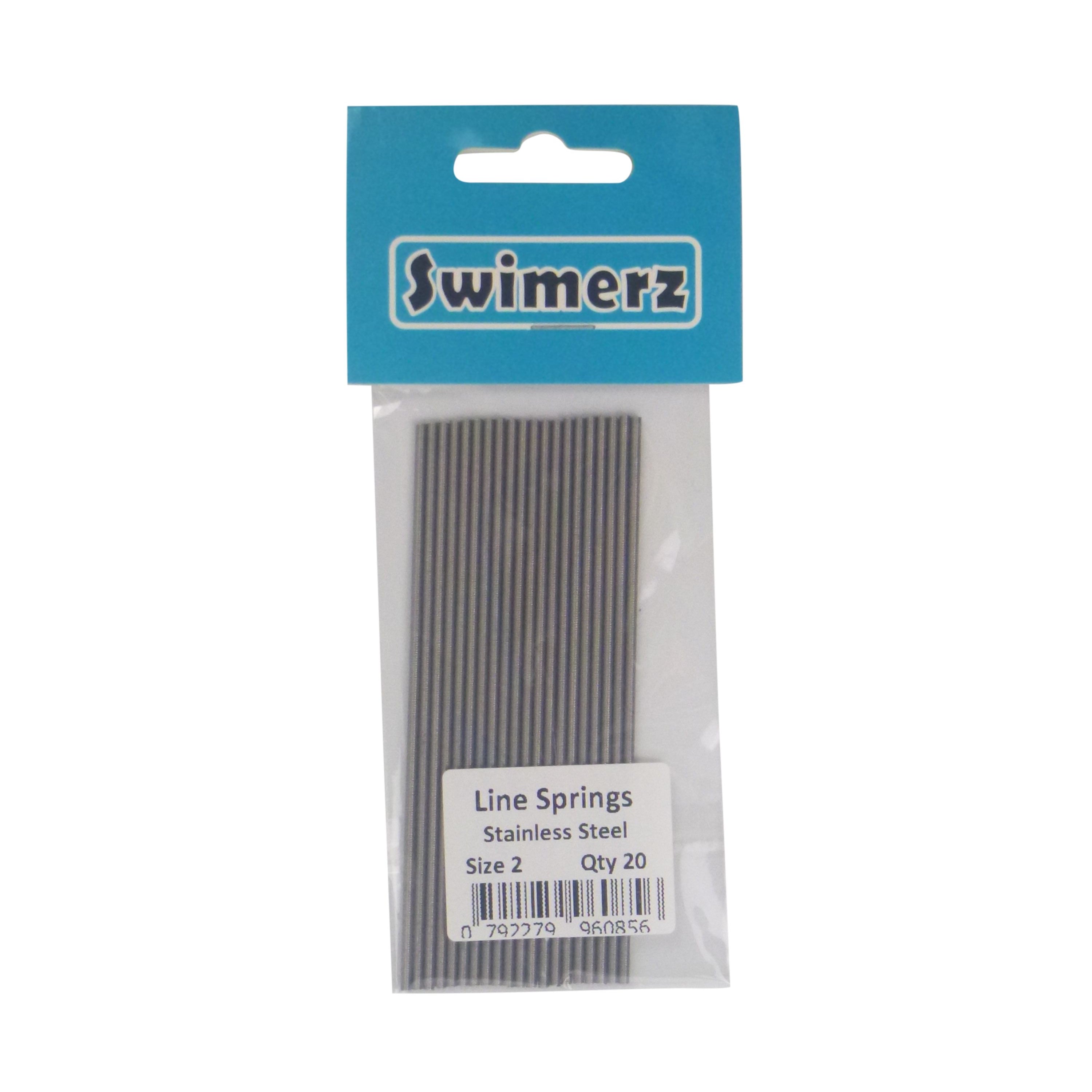 Swimerz Stainless Steel Fishing Line Springs, Size 2, 10cmL, 1.4mmID, 2.0mmOD V658-93MC000020403