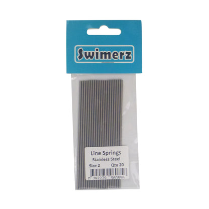 Swimerz Stainless Steel Fishing Line Springs, Size 2, 10cmL, 1.4mmID, 2.0mmOD V658-93MC000020403