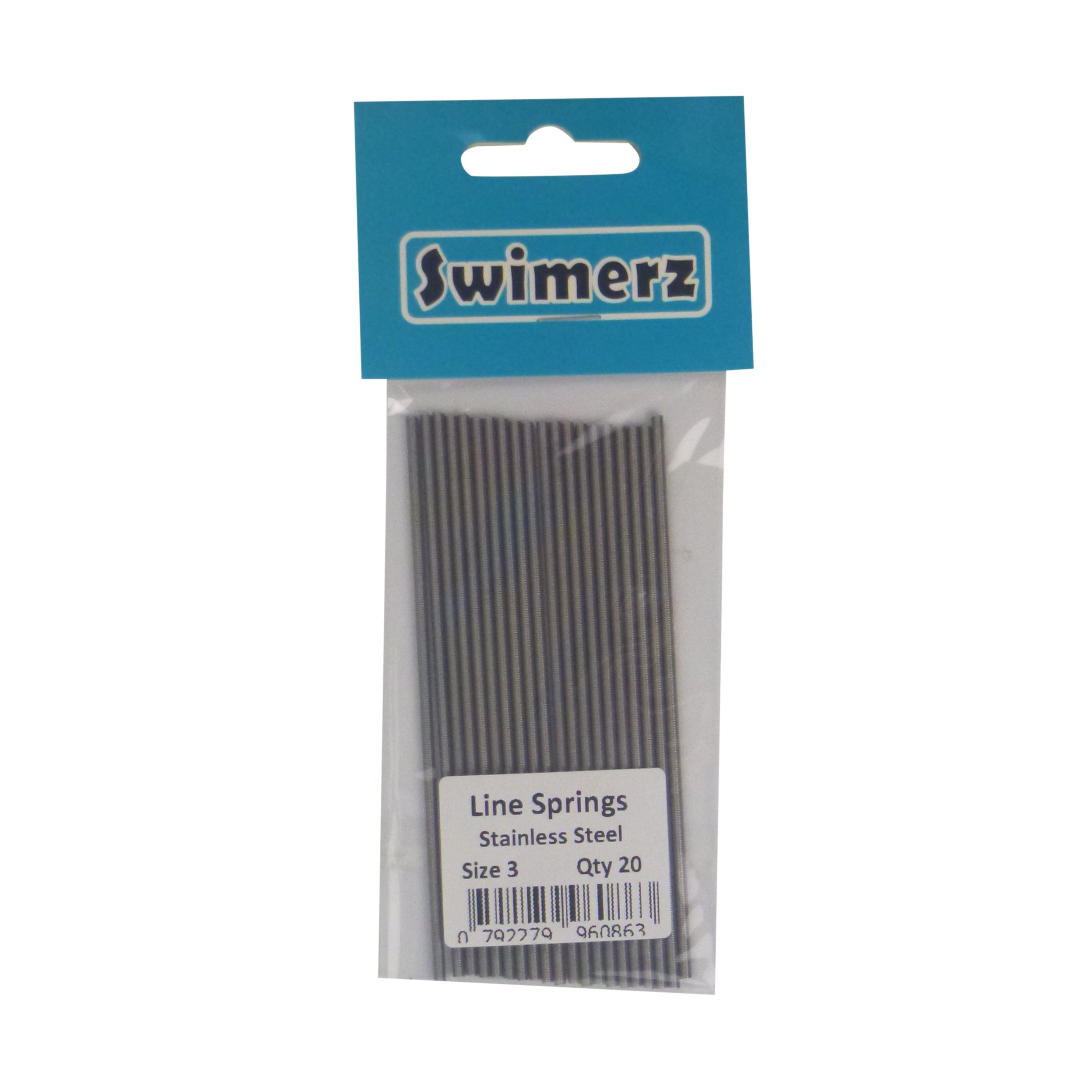 Swimerz Stainless Steel Fishing Line Springs, Size 3, 10cmL, 1.6mmID, 2.2mmOD V658-93MC000020404